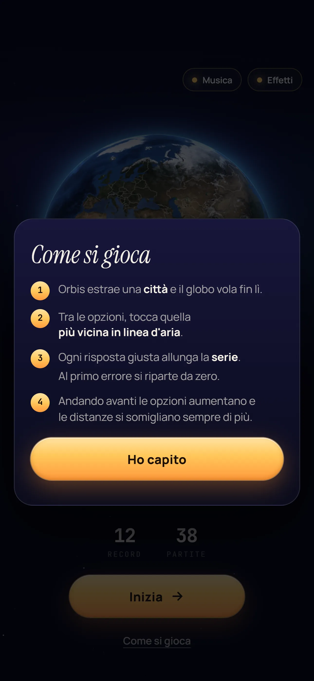 Orbis: Come si gioca: quattro regole, e si parte.